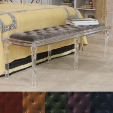  3.31237 - Marilyn Acrylic 6 Leg Bench-Brown Sugar